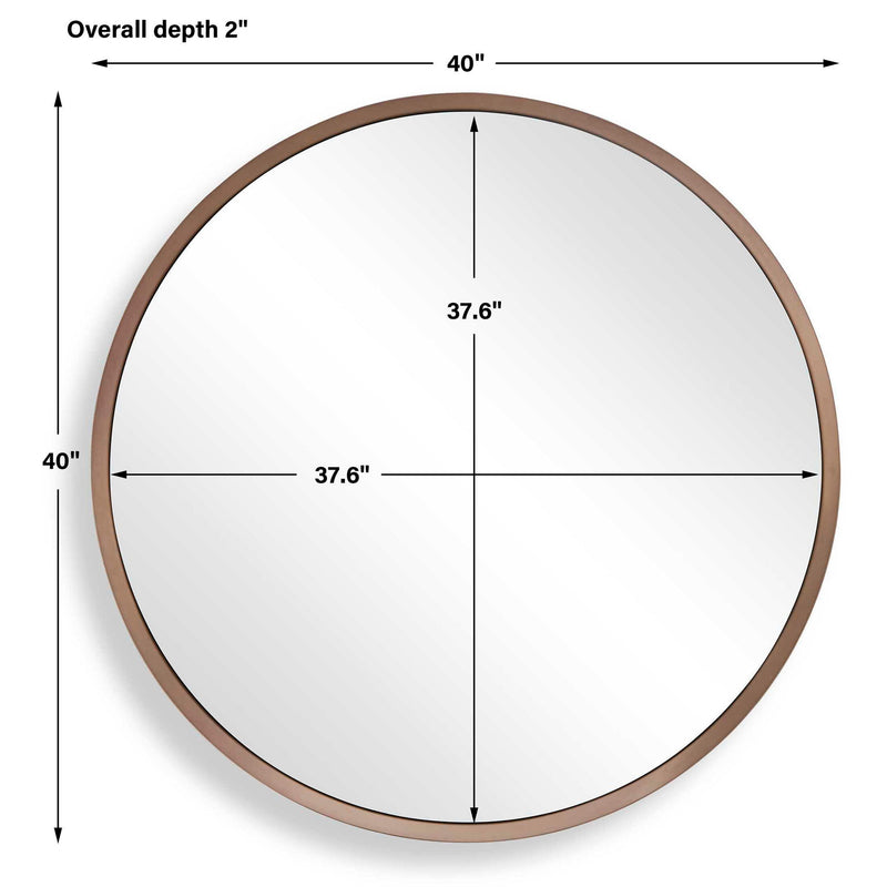 Torrado - Round Mirror - Bronze