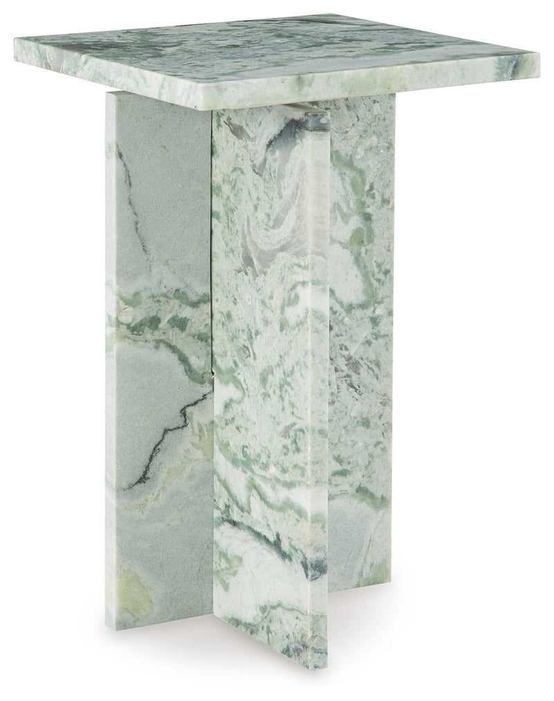Deaconwell - Accent Table - White / Green - R&R Furniture Gallery (Fountain Valley, CA)