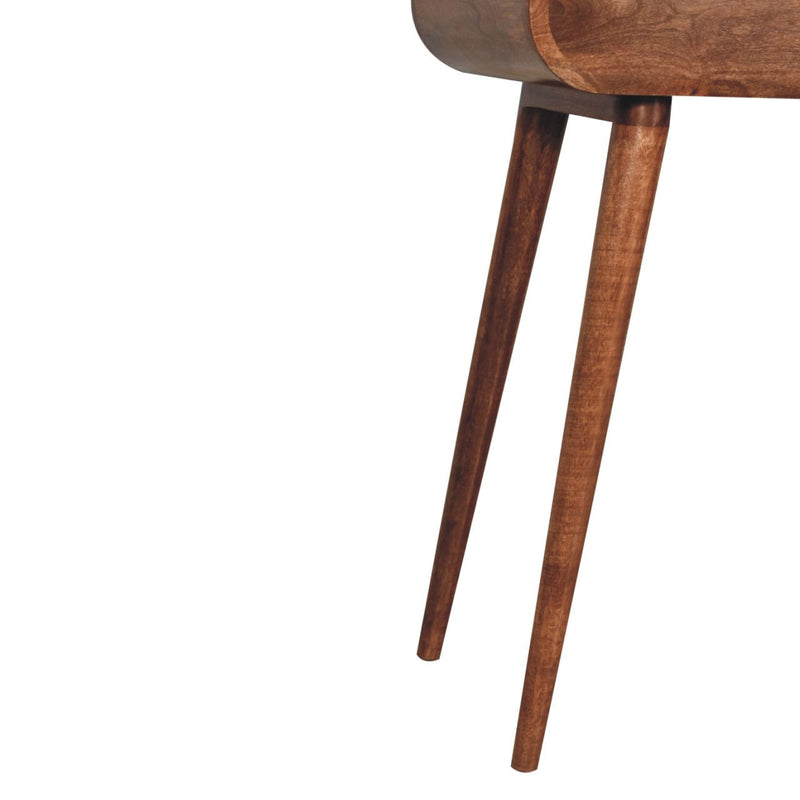 Mini Dressing Table With Foldable Mirror - Caramel - R&R Furniture Gallery (Fountain Valley, CA)