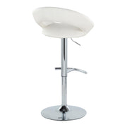 Lumi Source Posh contemporary adjustable barstools set with swivel, rounded T footrest, modern design for kitchen or bar area