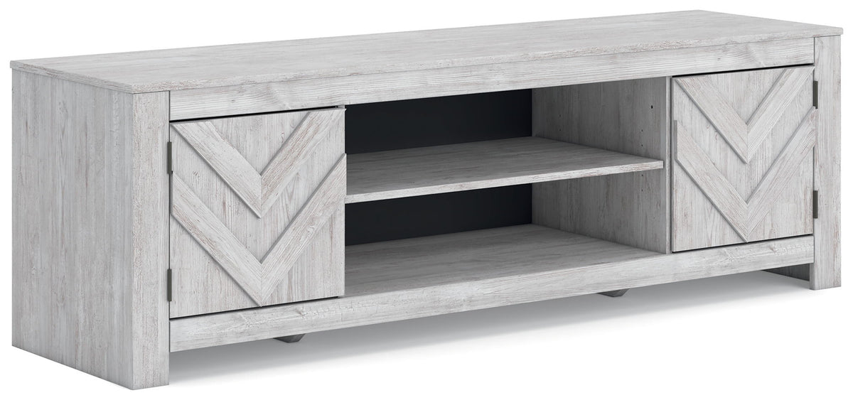 Cayboni - LG TV Stand With Fireplace Option - R&R Furniture Gallery (Fountain Valley, CA)