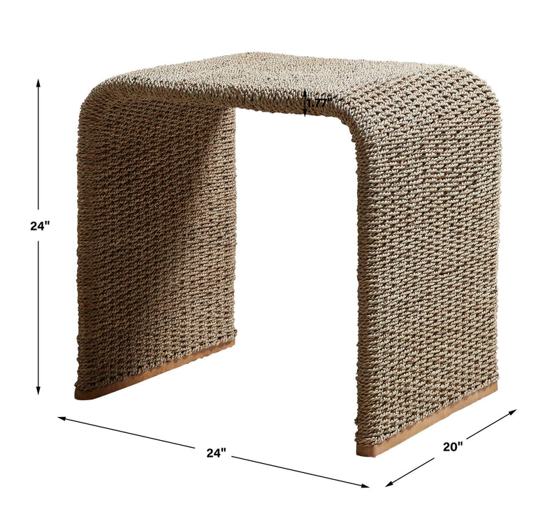 Calabria - Woven Seagrass End Table