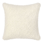 Ivory Carter's 22x22 inch accent pillow by Classic Home, featuring soft fabric and a stylish, neutral design for home decor.