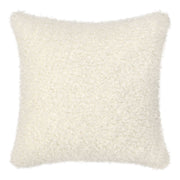 Ivory Carter's 22x22 inch accent pillow by Classic Home, featuring soft fabric and a stylish, neutral design for home decor.