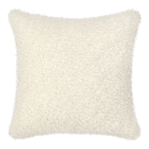 Ivory Carter's 22x22 inch accent pillow by Classic Home, featuring soft fabric and a stylish, neutral design for home decor.