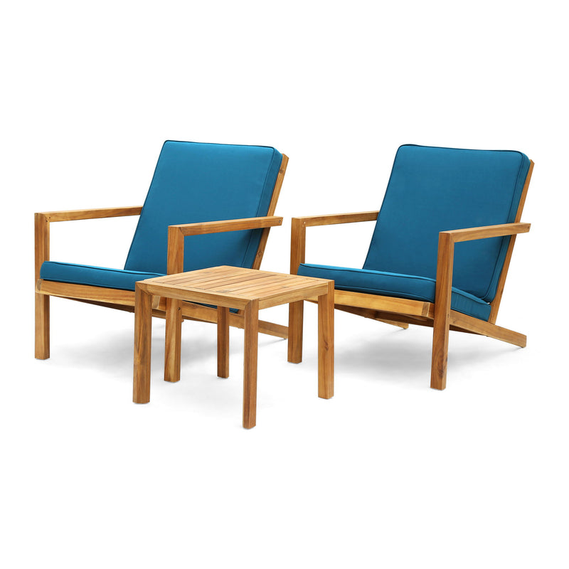Celestaria - 3 Piece Outdoor Chat Set With Adirondack Chairs, Cushions And Side Table - R&R Furniture Gallery (Fountain Valley, CA)