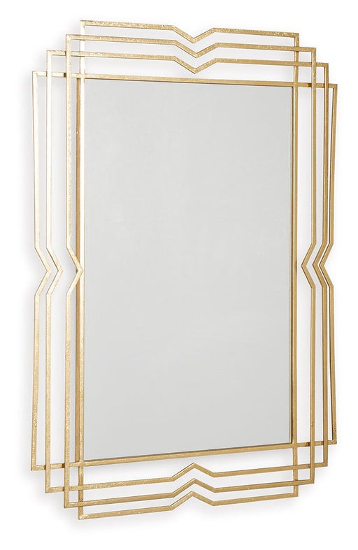 Claybrook - Accent Mirror - Gold Finish - R&R Furniture Gallery (Fountain Valley, CA)