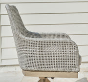 Seton Creek - Swivel Chair With Cushion (Set of 2) - Gray - R&R Furniture Gallery (Fountain Valley, CA)