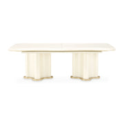 La Terrazza - Double Pedestal Dining Table - Creamy Pearl - R&R Furniture Gallery (Fountain Valley, CA)