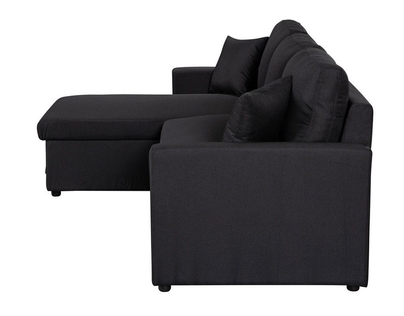 Paisley - Fabric Reversible Sleeper Sectional Sofa With Storage Chaise - R&R Furniture Gallery (Fountain Valley, CA)