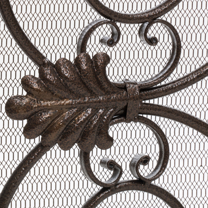 Darcie - Wrought Fireplace Screen, Ornate Design - R&R Furniture Gallery (Fountain Valley, CA)
