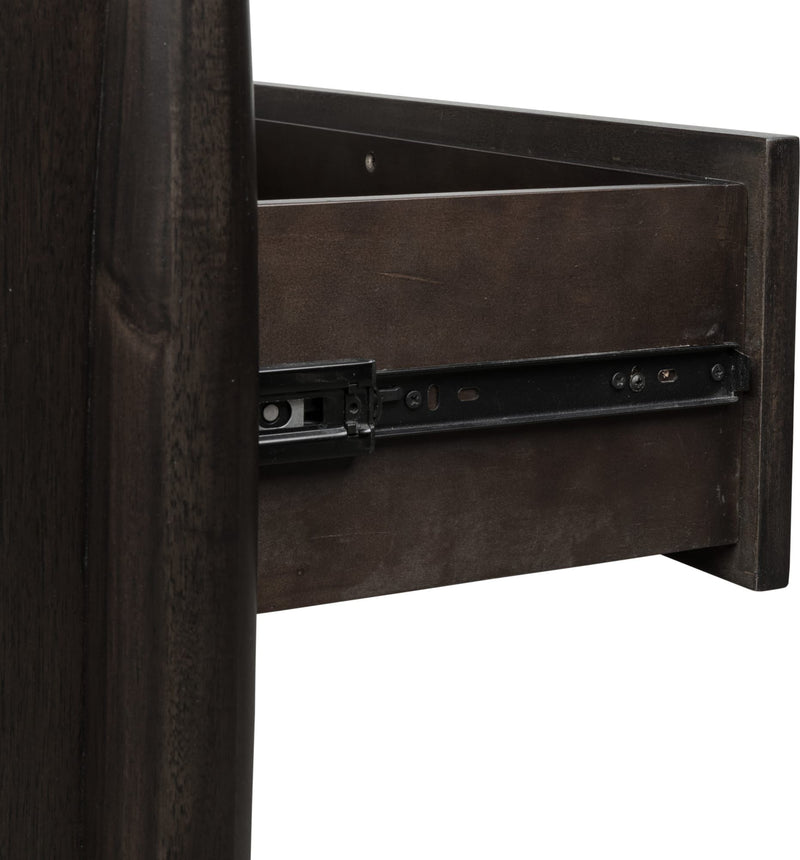 Koko Three Drawer Nightstand with Cord Management in Minx