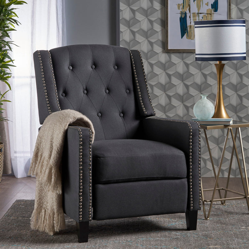 Classic Fabric Push Back Chair - R&R Furniture Gallery (Fountain Valley, CA)