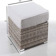 Stylish Outdoor Ottoman With Cushion For Comfort - R&R Furniture Gallery (Fountain Valley, CA)