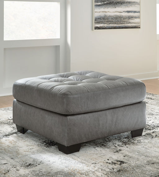 Clairette Court - Oversized Accent Ottoman - Alloy - R&R Furniture Gallery (Fountain Valley, CA)