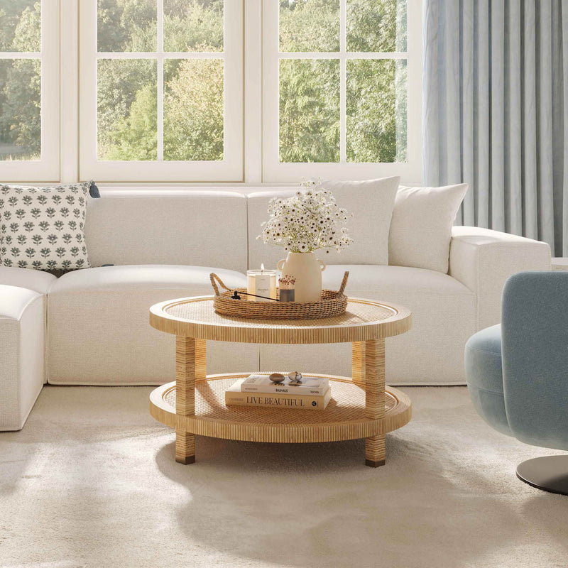 Amara - Coffee Table - Natural - R&R Furniture Gallery (Fountain Valley, CA)