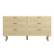 TOV Furniture Sierra 6 Drawer Dresser with sleek modern design, dark wood finish, and spacious storage drawers.