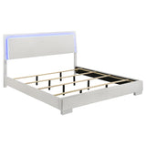 Strick & Bolton - High Gloss Panel Bed With LED Lights