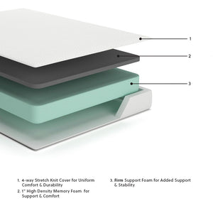Chime 8 Inch Memory Foam - Medium Memory Foam Mattress - R&R Furniture Gallery (Fountain Valley, CA)