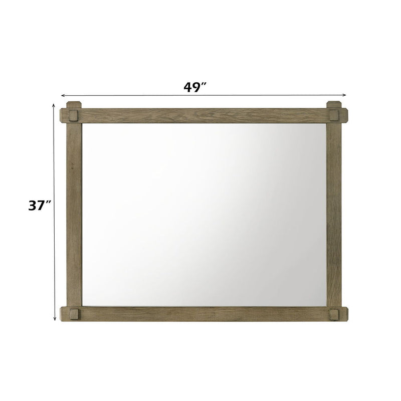 Colton - Mirror - Antique White Oak - R&R Furniture Gallery (Fountain Valley, CA)