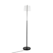 Lumi Source March contemporary floor lamp with sleek design, standing tall with a cylindrical lampshade and modern aesthetic.