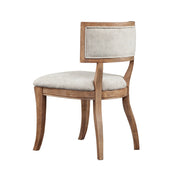 Classic Dining Chair With Curved Back (Set of 2) - Beige / Light Natural - R&R Furniture Gallery (Fountain Valley, CA)