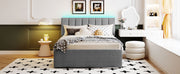Upholstered Platform Bed With Trundle - R&R Furniture Gallery (Fountain Valley, CA)