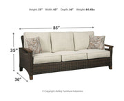 Paradise Trail - 3 Pc. - Lounge Set - Medium Brown - R&R Furniture Gallery (Fountain Valley, CA)