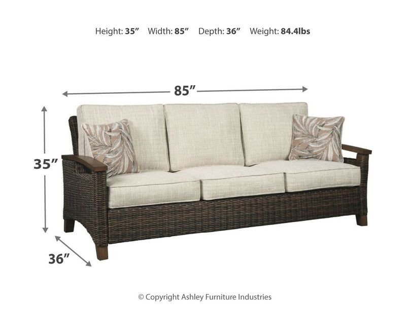 Paradise Trail - 3 Pc. - Lounge Set - Medium Brown - R&R Furniture Gallery (Fountain Valley, CA)