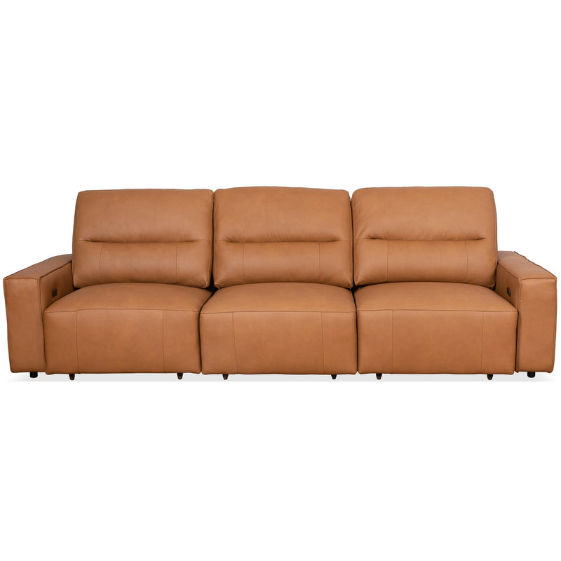 Grant - Triple Power Convertible Sofa - Cognac - R&R Furniture Gallery (Fountain Valley, CA)