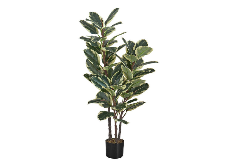 47" Tall, Artificial Plant, Oak Tree, Indoor, Faux, Fake, Floor, Greenery, Potted, Real Touch, Decorative - Green / Black - R&R Furniture Gallery (Fountain Valley, CA)