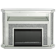 Noralie - 51" Fireplace With LED - Mirrored & Faux Diamonds - R&R Furniture Gallery (Fountain Valley, CA)