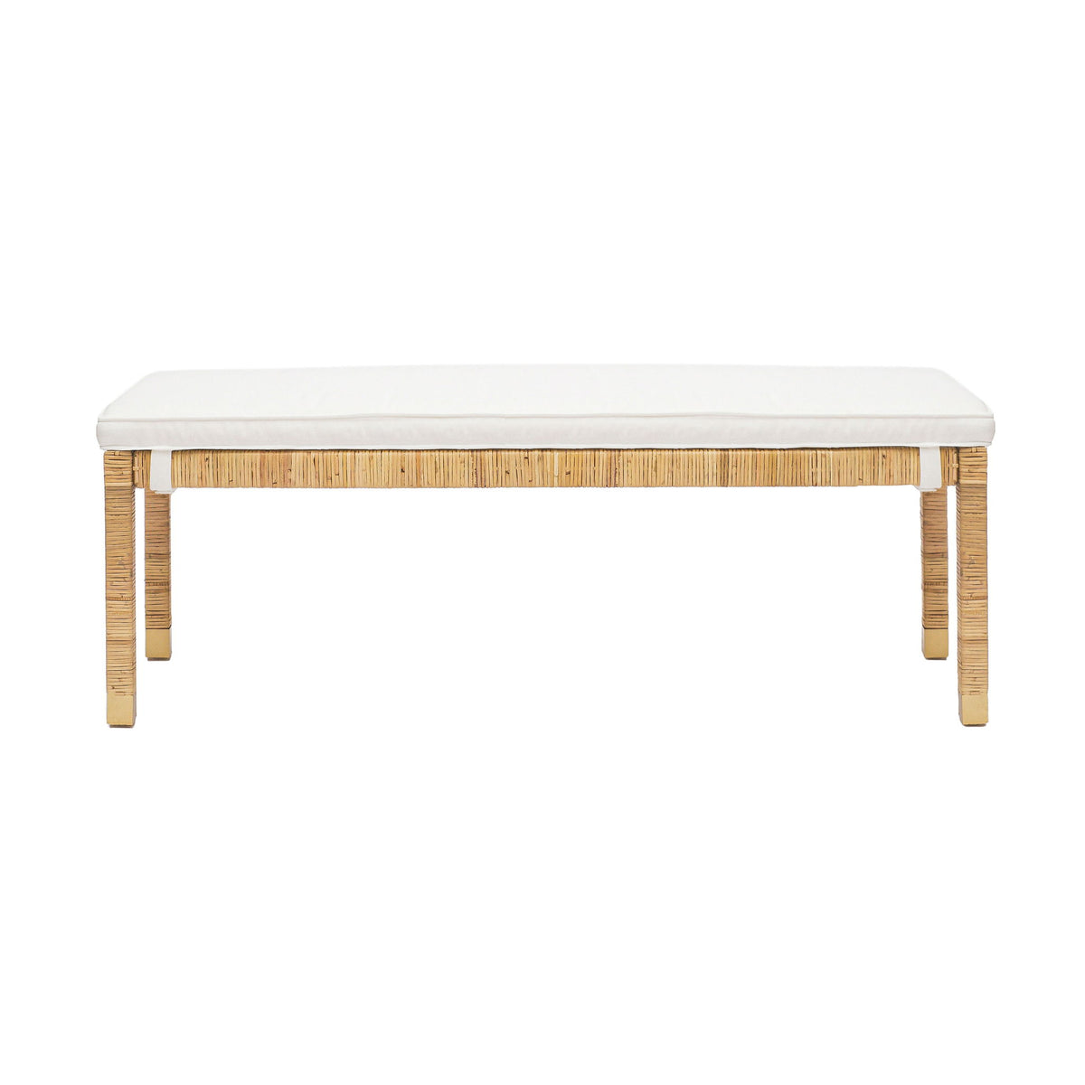 Amara - Woven Rattan Bench - R&R Furniture Gallery (Fountain Valley, CA)