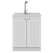 Murphy - Laundry Cabinet & Faucet And Stainless Steel Sink - R&R Furniture Gallery (Fountain Valley, CA)