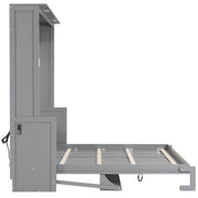 Murphy Bed With Desk, LED Lights & USB Charging Station - R&R Furniture Gallery (Fountain Valley, CA)
