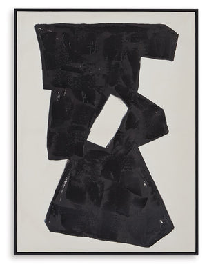 Garviery - Wall Art - Black / Cream - R&R Furniture Gallery (Fountain Valley, CA)