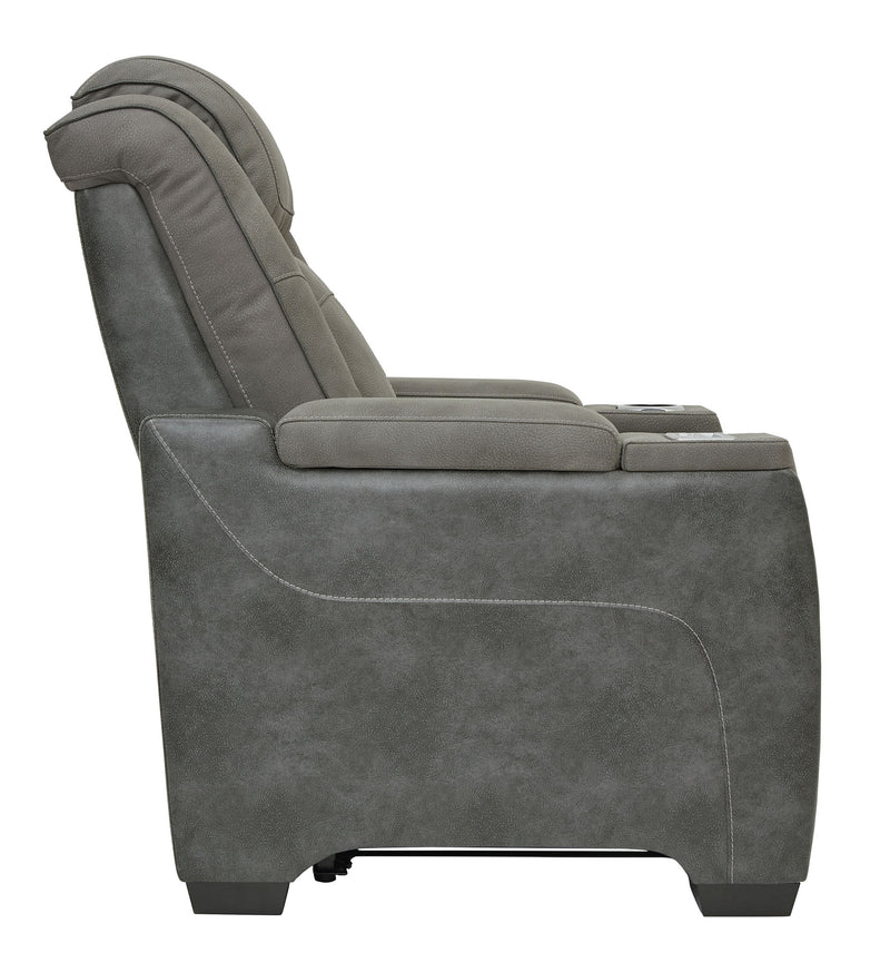 Next-Gen Durapella - Pwr Recliner/Adj Headrest - R&R Furniture Gallery (Fountain Valley, CA)