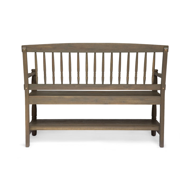 Imperial - Bench With Built In Shelf - R&R Furniture Gallery (Fountain Valley, CA)