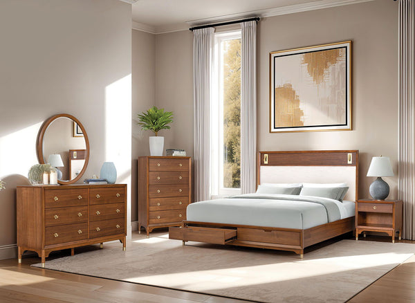 Hepburne - 5 Pc. Queen Bedroom Set w/ 2NS (Storage FB)