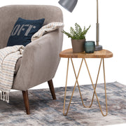 Patrice - Handcrafted Metal And Wood Accent Table - R&R Furniture Gallery (Fountain Valley, CA)