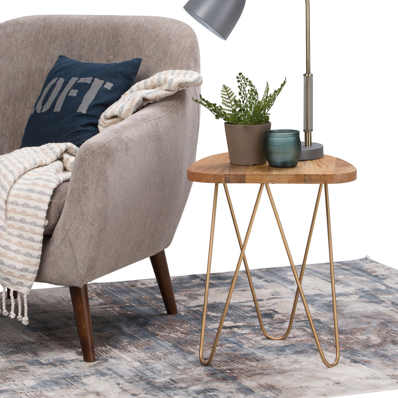 Patrice - Handcrafted Metal And Wood Accent Table - R&R Furniture Gallery (Fountain Valley, CA)