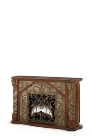 Villa Valencia - Fireplace With Electric Insert - Classic Chestnut - R&R Furniture Gallery (Fountain Valley, CA)