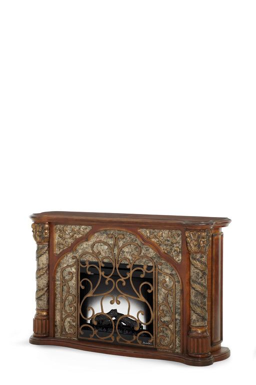 Villa Valencia - Fireplace With Electric Insert - Classic Chestnut - R&R Furniture Gallery (Fountain Valley, CA)