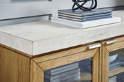 Adanworth - Accent Cabinet - Light Brown / Gray - R&R Furniture Gallery (Fountain Valley, CA)