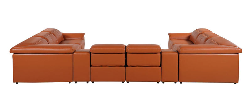 9762 - 10-Piece U-Shaped Sectional Sofa With 4 Power Recliners