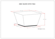 Abba - Handcrafted Square Coffee Table - R&R Furniture Gallery (Fountain Valley, CA)