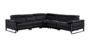 1246 - 5-Piece L-Shaped Modular Power Reclining Sectional With Power Headrests - R&R Furniture Gallery (Fountain Valley, CA)