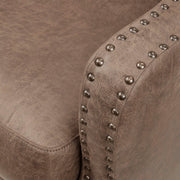 Shasta - Accent Chair With And Nail Buttons - Brown - R&R Furniture Gallery (Fountain Valley, CA)