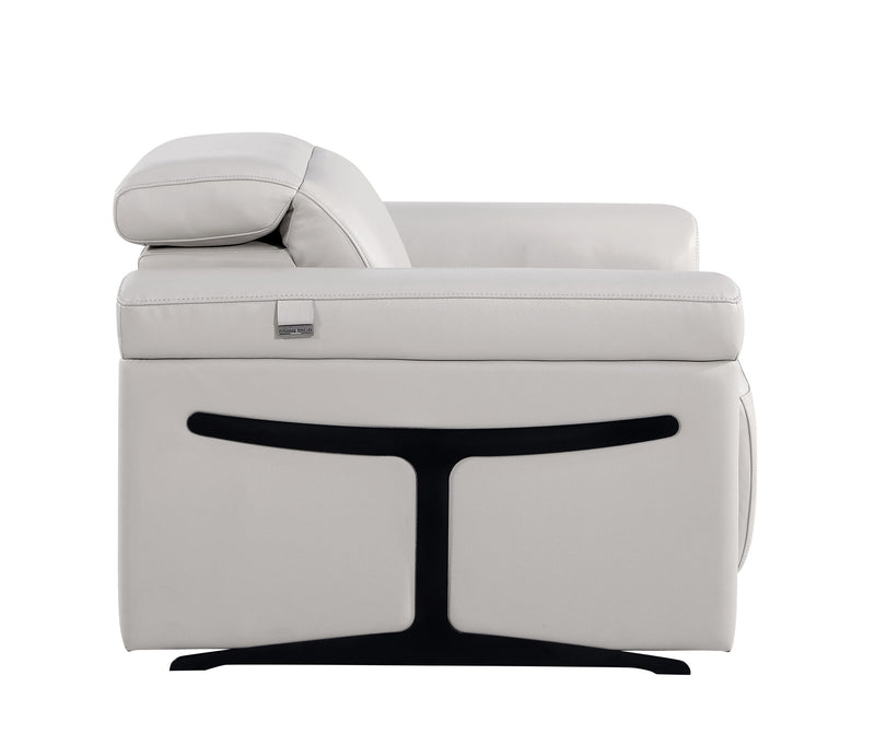 1126 - Top Grain Power Reclining Italian Leather Chair - R&R Furniture Gallery (Fountain Valley, CA)