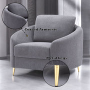 Yuina - Chair - Gray Linen - R&R Furniture Gallery (Fountain Valley, CA)
